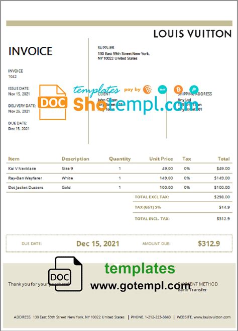 fake louis vuitton invoice|false louis vuitton.